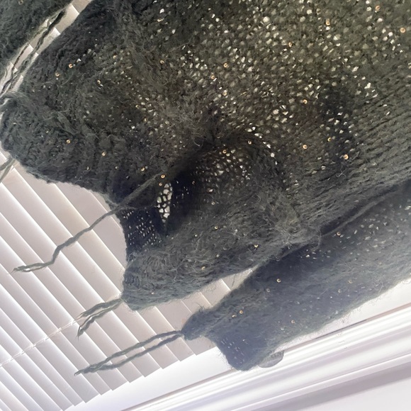 Junya Watanabe Comme Des Garcons 2007 Camo Mohair Distressed Sequin Sweater - Picture 11 of 13